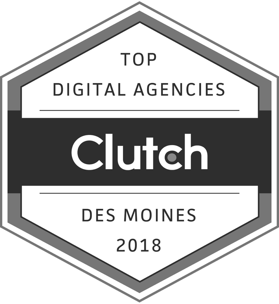 Clutch.co Award - Top Digital Agencies, Des Moines 2018